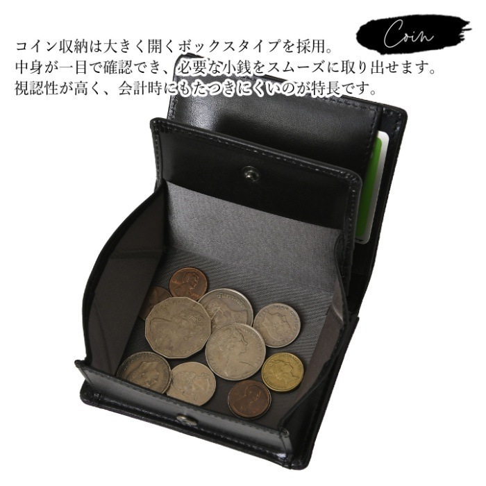 ZOO ズー 日本製 ZBF-039 象革 エレファント 二つ折り財布 短財布 カード入れ メンズ 財布 