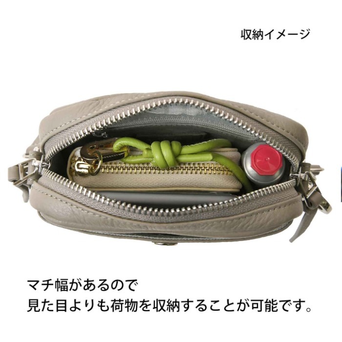 waku ワク WK-0107 ショルダーバッグ ソフト 本革 牛革 レディースショルダーバッグ 肩掛け 斜め掛けメンズ ユニセックス レザーバッグ