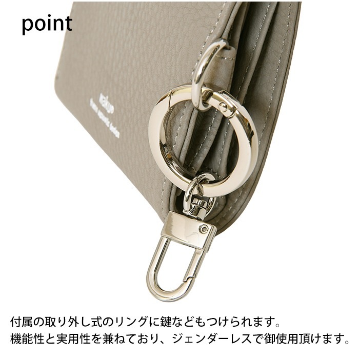 waku ワク WKW-0016 ソフト 本革 短財布 お財布 二つ折り フラグメントケース コンパクトサイフ レディース メンズ レザー 財布