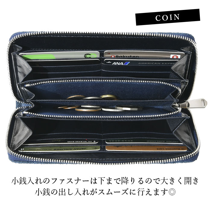 ZOO(ズー)  ZLW-101 象革イタリアンレザー 長財布 ラウンドファスナー