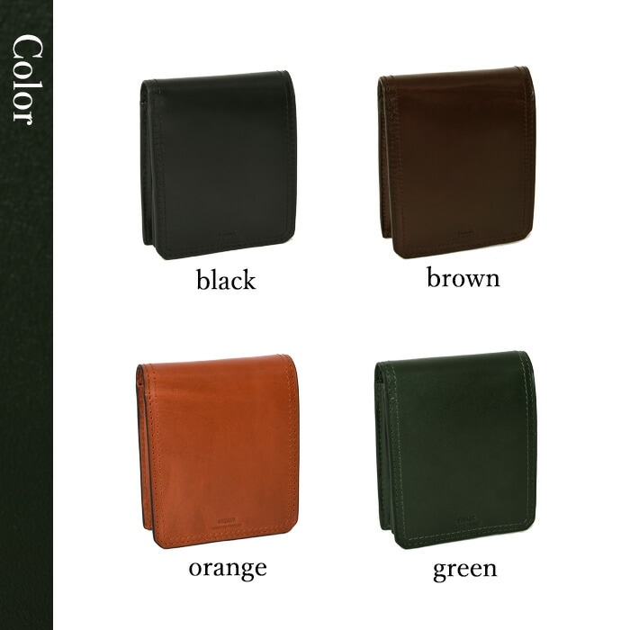 SEEKER シーカー SKW-014203 メンズ 本革 牛革 二つ折り 小銭入れ 短財布