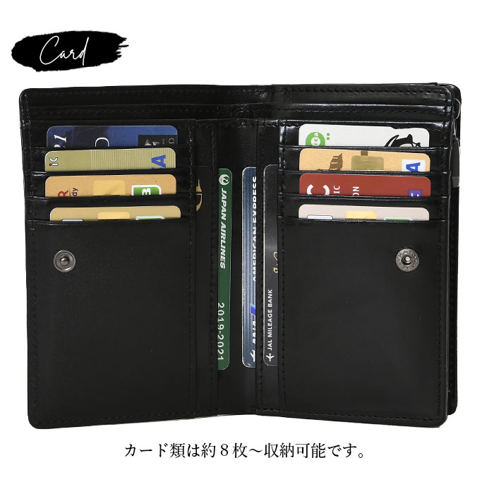 ZOO(ズー) ZMW-031 サメ革 ヨシキリザメ革 二つ折り短財布