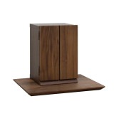 グルーブ 厨子仏壇+無垢板ステージ ウォールナット|仏壇|商品カテゴリー