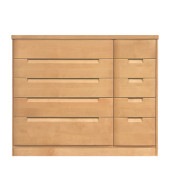 セシル 幅130-5段チェスト(奥行58) サクラ|チェスト・タンス|商品カテゴリー