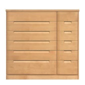 セシル 幅130-6段チェスト(奥行58) サクラ|チェスト・タンス|商品カテゴリー