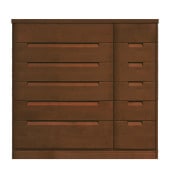 セシル 幅130-6段チェスト(奥行58) ニレ|チェスト・タンス|商品カテゴリー