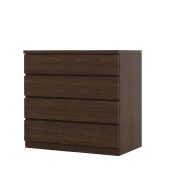 フィット 幅80-4段チェスト(奥行44) ウォールナット|チェスト・タンス|商品カテゴリー