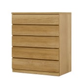フィット 幅80-5段チェスト(奥行55) オーク|チェスト・タンス|商品カテゴリー
