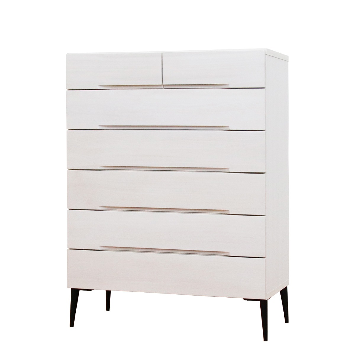 桐モダン 幅88-6段チェスト ホワイト|チェスト・タンス|商品カテゴリー