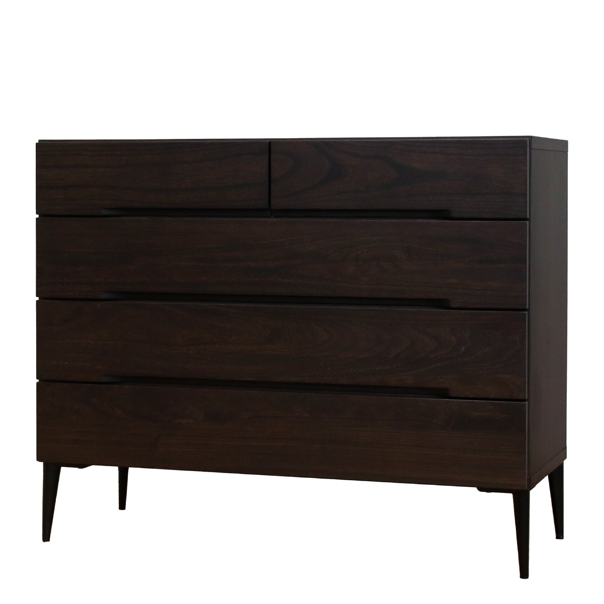 桐モダン 幅102-4段チェスト ダーク|チェスト・タンス|商品カテゴリー