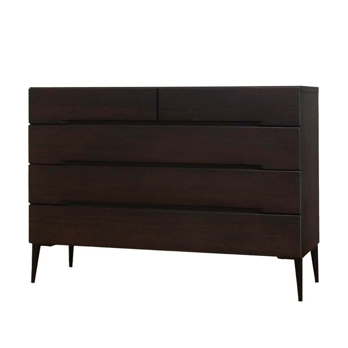 桐モダン 幅118-4段チェスト ダーク|チェスト・タンス|商品カテゴリー