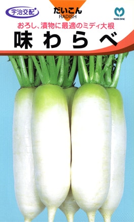 だいこん ダイコン 味わらべ | 根菜類,ダイコン,ミディダイコン | 丸種