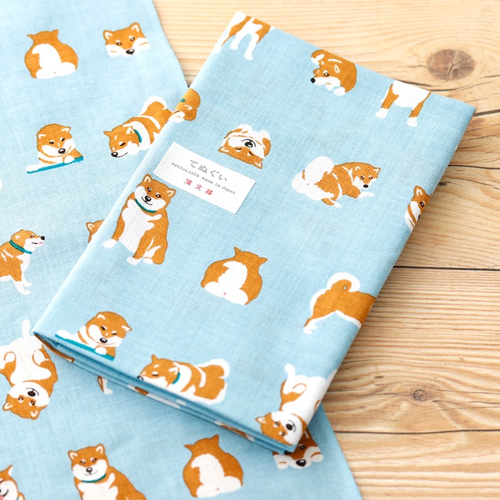 てぬぐい 柴犬まるならべ 柴犬まるグッズ公式通販 Marutaro Shop