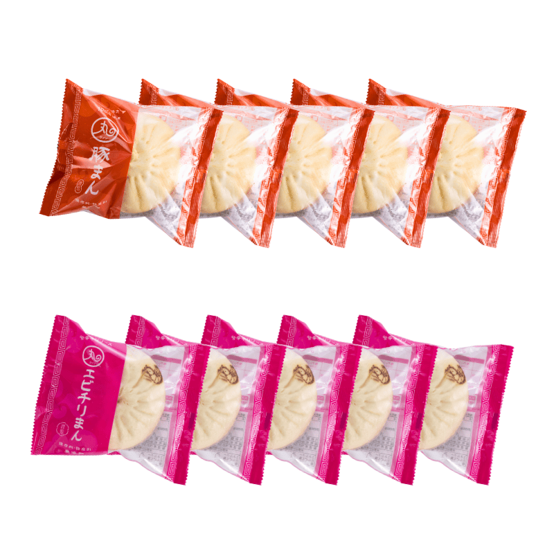 豚まん・エビチリまんセット 【送料込】 | 豚まん・点心 | まる天