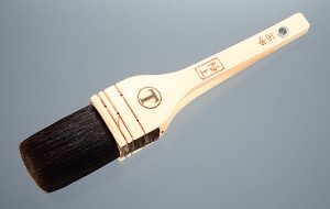 【新品】高級手鏡（大）　カシューの刷毛塗り 寸筒刷毛｜大塚刷毛製造株式会社公式オンラインショップ