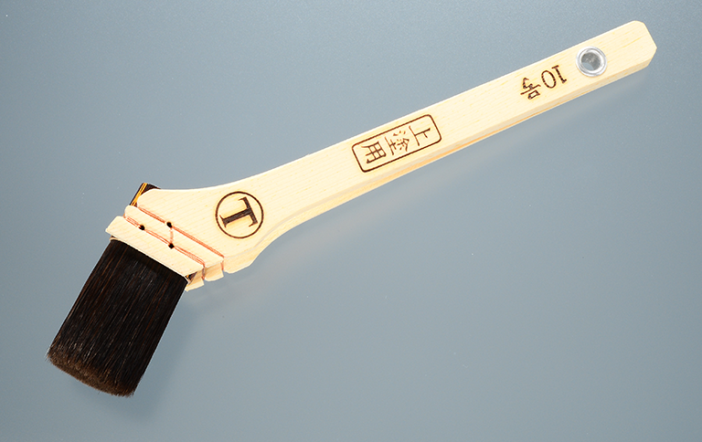 大塚刷毛 マルテー 筋交いハケ(熊毛 2種2本セット 筋違刷毛｜大塚