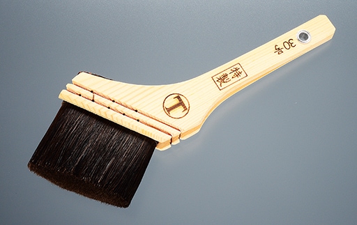 大塚刷毛　マルテー　筋交いハケ　20号,10号。2本セット 特製 筋違 黒 ｜大塚刷毛製造株式会社公式オンラインショップ