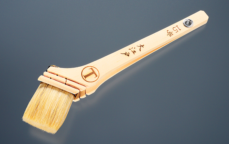 大塚刷毛　マルテー　筋交いハケ　20号,10号。2本セット うめニス 筋違 ｜大塚刷毛製造株式会社公式オンラインショップ