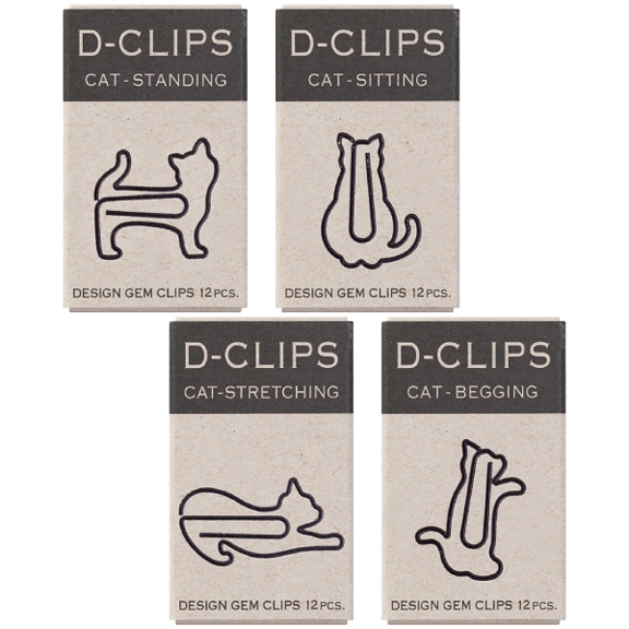 ○[MIDORI ミドリ/デザインフィル] デザインゼムクリップ D-CLIPS