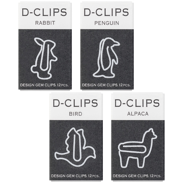 ○[MIDORI ミドリ/デザインフィル] デザインゼムクリップ D-CLIPS