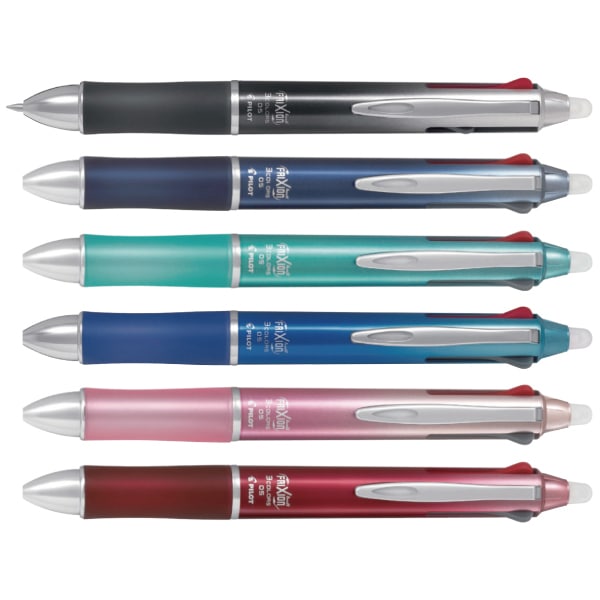 Pilot パイロット 多色ボールペン Frixion フリクション ボール3 05 Metal メタル ゲルインキボールペン0 5mm 3色 黒 赤 青 Lkfb 150ef 筆記具 複合ペン 多機能ペン 丸善文具店 名古屋の老舗文具店