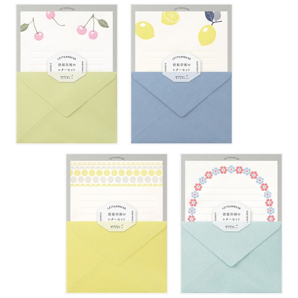 MIDORI ミドリ／デザインフィル] レターセット 活版 | 紙製品,レター