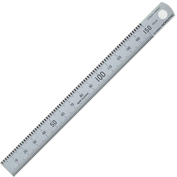 KOKUYO コクヨ] 本当の定規 目盛り15cm ステンレス製 TZ-DARS15 | 事務