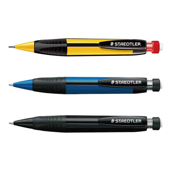 [STAEDTLER ステッドラー] シャープペンシル 771 芯径1.3mm 太三角軸 繰り出し式消しゴム内蔵 筆記具,シャープペン
