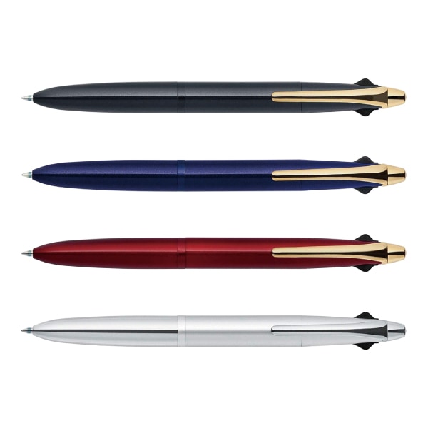 （まとめ） ゼブラ3色エマルジョンボールペン フィラーレ3C 0.7mm （軸色：レッド） P-B3A12-R 1本 〔×3セット〕