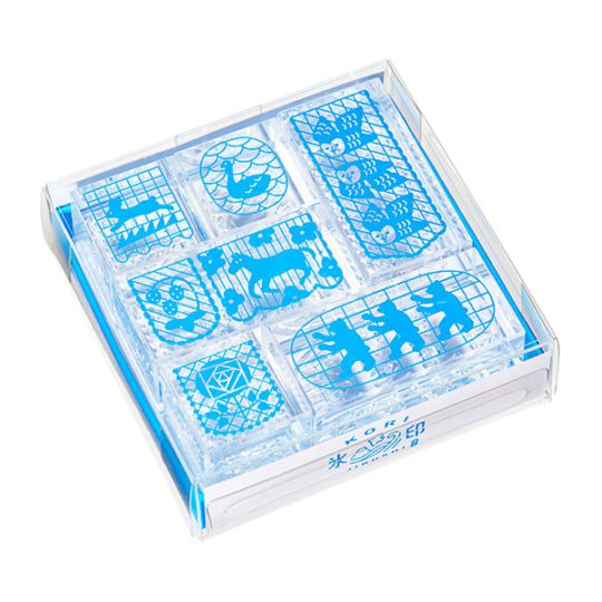 (223)【海外製 】クリアスタンプ シーサイドマップ ヒトデ 貝コラージュ細長 KING JIM キングジム] HITOTOKI＜ヒトトキ＞ 透明スタンプ 氷印
