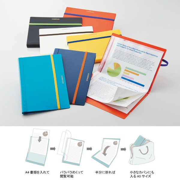 【SALE】【売り切れ次第販売終了】[KING JIM キングジム] クリアファイル COMPACK＜コンパック＞ A4二つ折り 10ポケット ...
