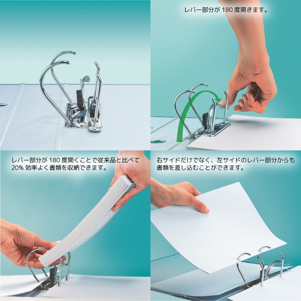 [LEITZ���饤��]��Lever arch file���С��������ե�����䡡A4�����������Ʒ���2��Ȥ�������81mm��1010-50������600��Ȥ����Ȥ���62mm��PP������Žɽ��