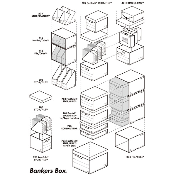 ��[Fellowes���ե�������]��Bankers Box��Х󥫡����ܥå�����703s�ܥå�����A4���������ե��դ��ե�����ܥå������Ȥ�Ω�Ƽ�������ܡ����Ǻ� ���Ѥ߽Ť͡ʥ����å����ѥ��륢�åס˲�ǽ���������դ�