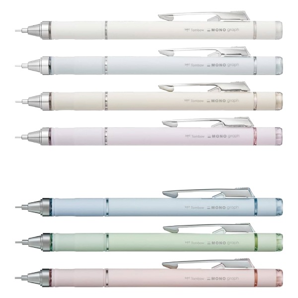 [TOMBOW トンボ鉛筆] シャープペンシル MONO graph GRIP＜モノグラフ グリップ＞ 芯径0.5mm グレイッシュカラー軸 ...