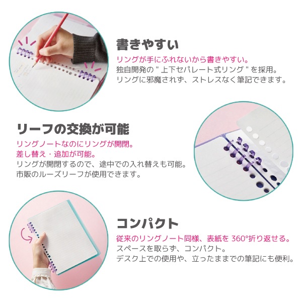 [KING JIM�����󥰥���]����󥰥Ρ��ȡ�TEFRENU NEO��ƥե졼�� �ͥ��䡡�岼���ѥ졼�ȼ���󥰡�7mm���ӡ�15��ʺ���30��ˡ�PPɽ��