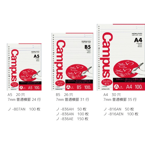 [KOKUYO]Campus㥭ѥ롼꡼ա餵񤱤롡7mm̲ӡAӡ