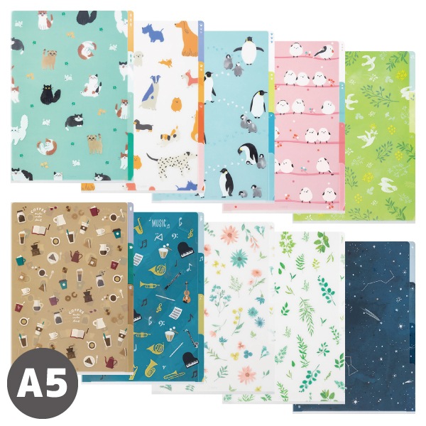 [MIDORI���ߥɥ꡿�ǥ�����ե���]��3�ݥ��åȥ��ꥢ�ۥ��������A5�䡡���Ʒ���PP����35469��35478