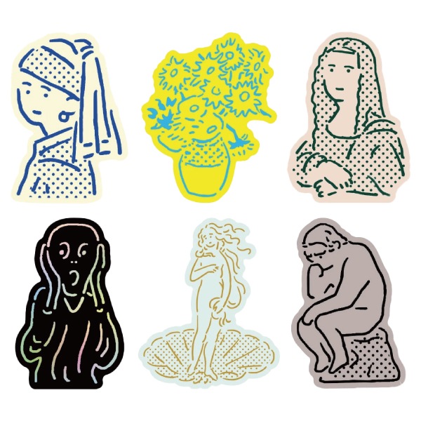 [EL COMMUN�����륳�ߥ塼��]��MATOKA��ޥȥ��䡡�ޥ������ԡ�����DIE-CUT STICKER��������åȥ��ƥå����䡡STC-019��024