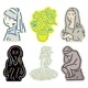 [EL COMMUN�����륳�ߥ塼��]��MATOKA��ޥȥ��䡡�ޥ������ԡ�����DIE-CUT STICKER��������åȥ��ƥå����䡡STC-019��024