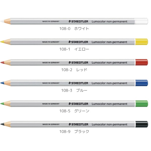 [STAEDTLER�����ƥåɥ顼]��Lumocolor non-permanent������˥������࿧��ɮ��108