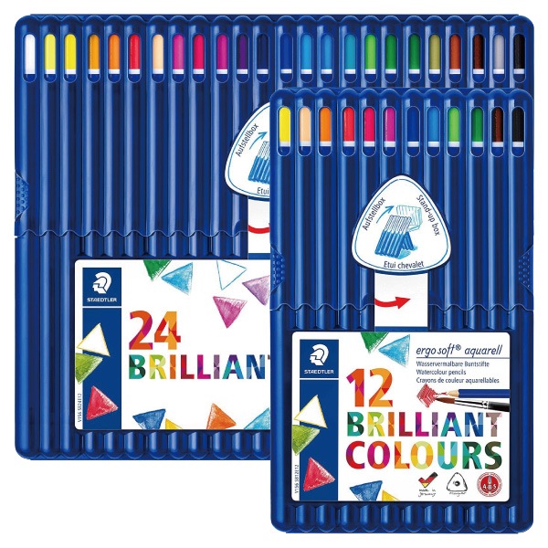 [STAEDTLER�����ƥåɥ顼]��ergosoft aquarell�㥨�르���ե� �����������̿���ɮ��156��¿�����å�