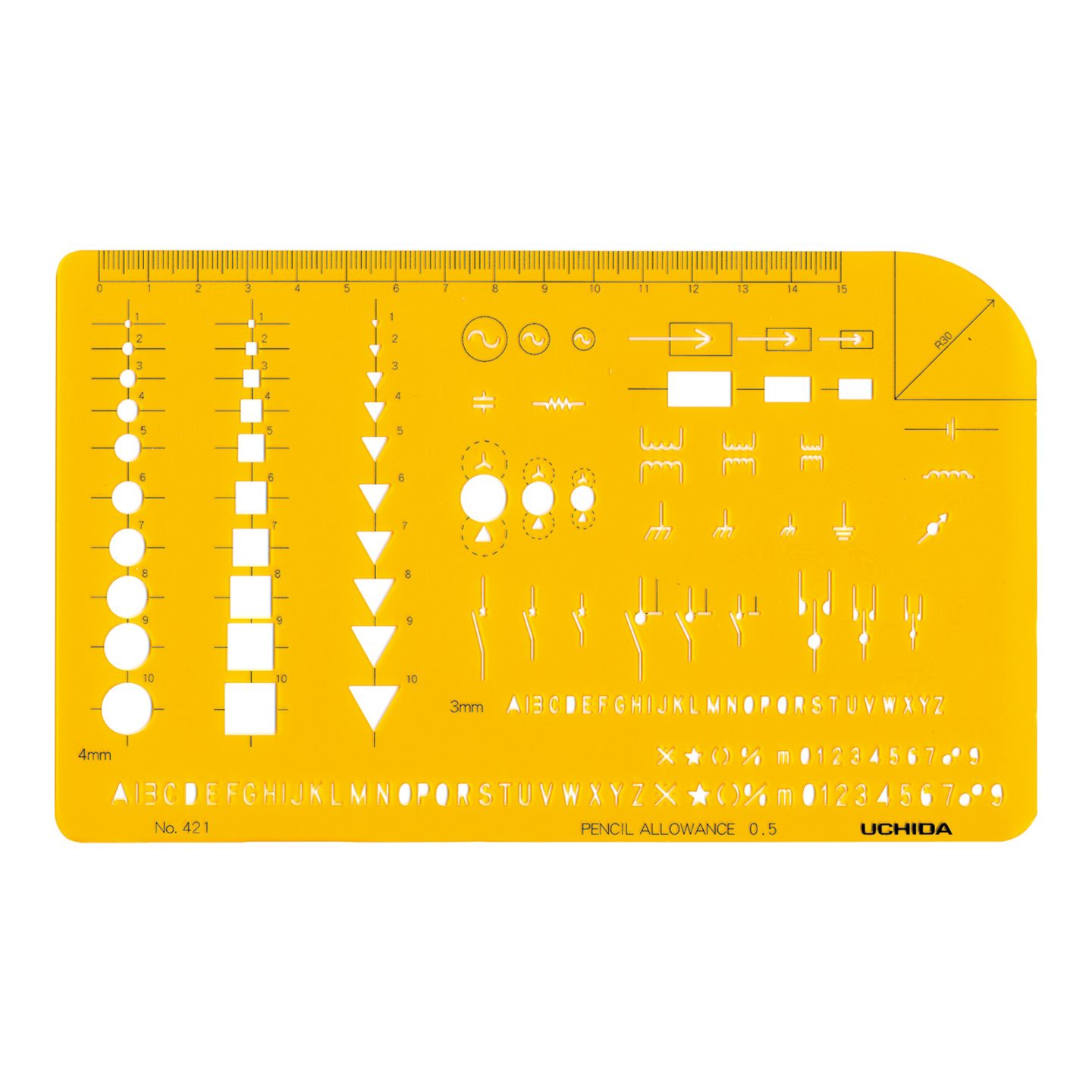 012-0004／テンプレート NO.421 電気記号