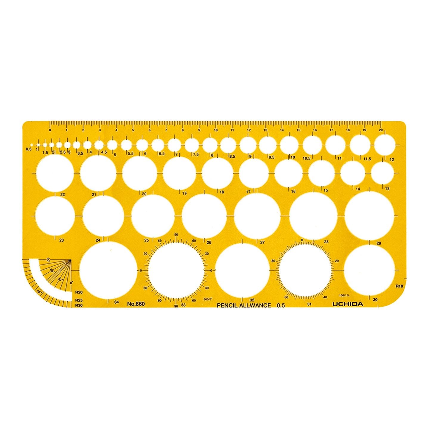 012-0005／テンプレート NO.860 円定規