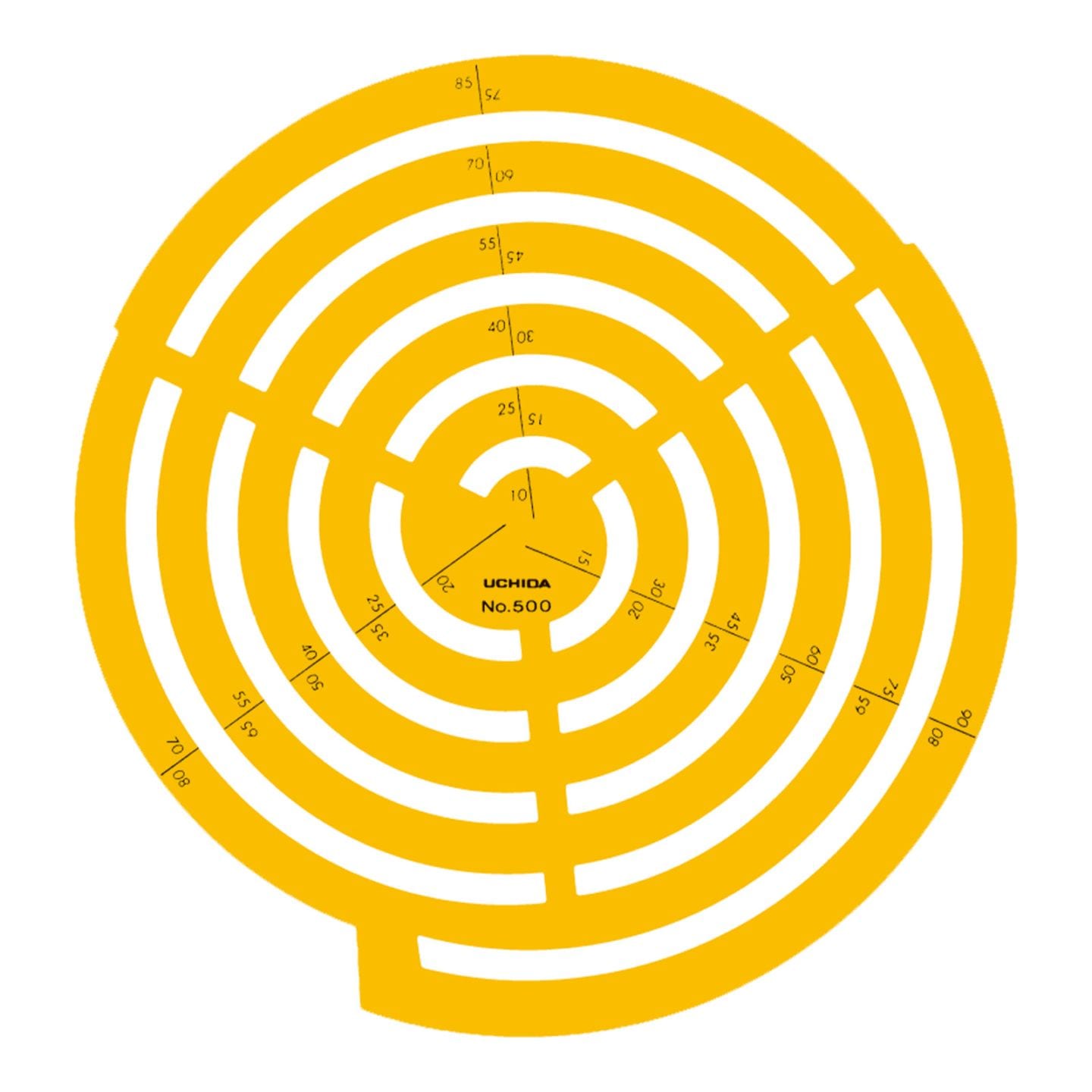 012-0026／テンプレート NO.500 円周定規