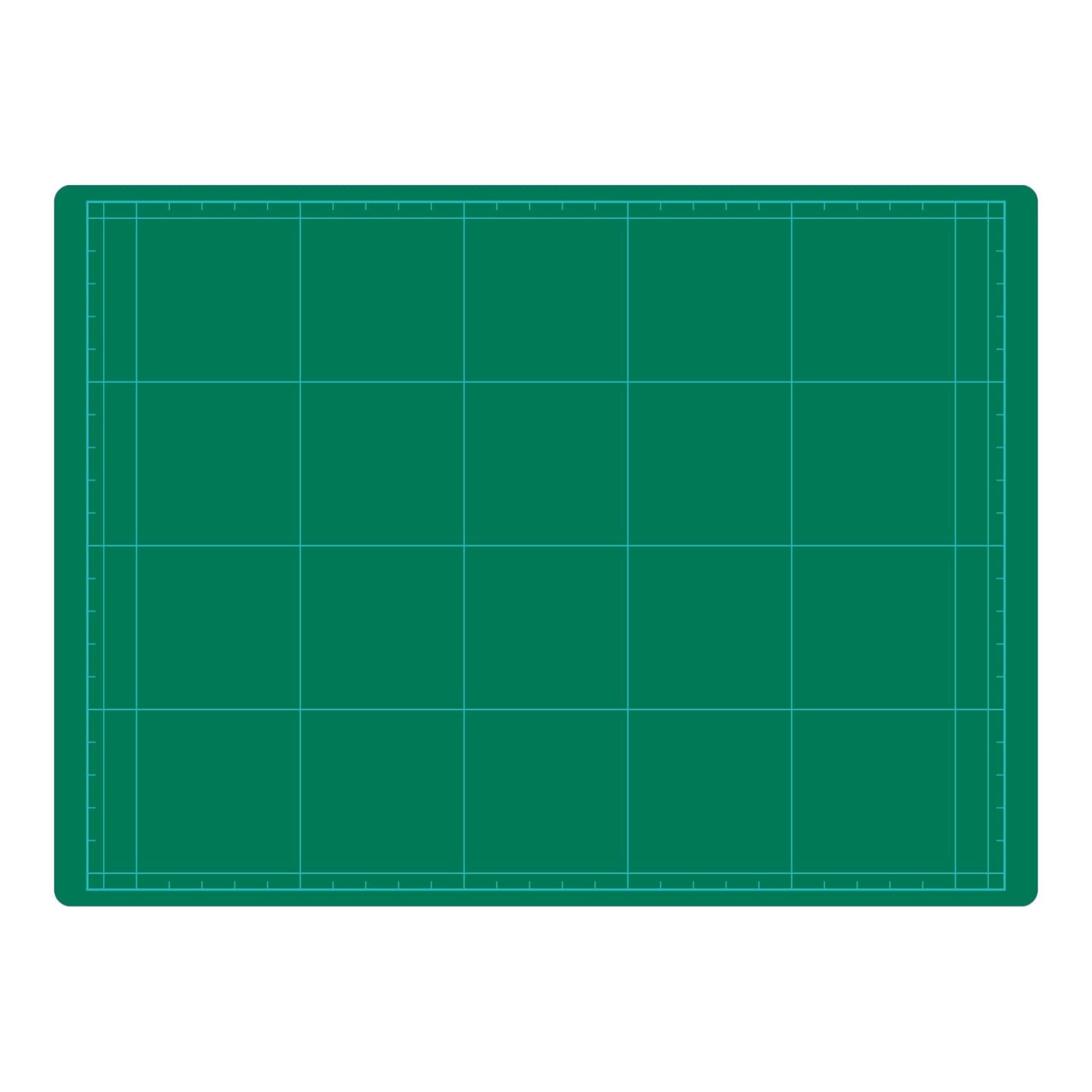 014-0069／カッティングマット コスト対応 両面 A4 グリーン