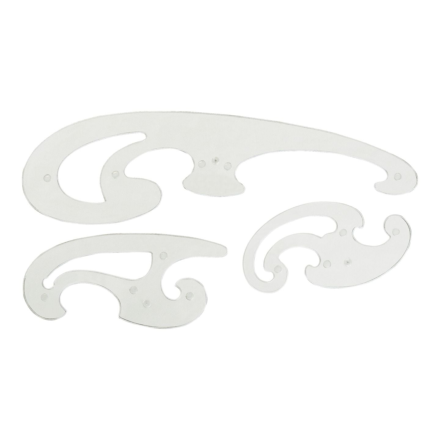 014-0156/雲型定規 3枚組 インキエッジ付き