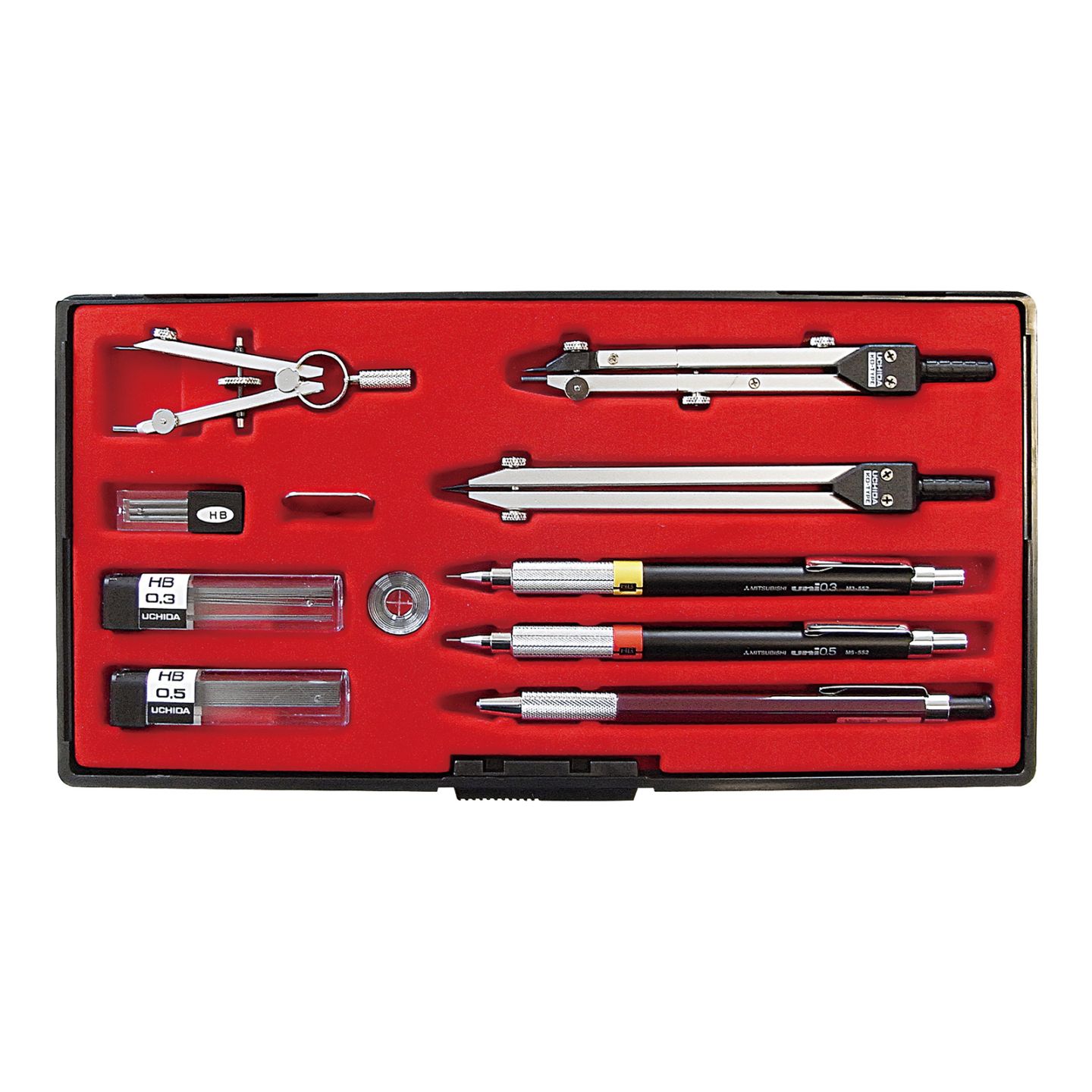 1-730-7034／SE13品組 鉛筆製図セット