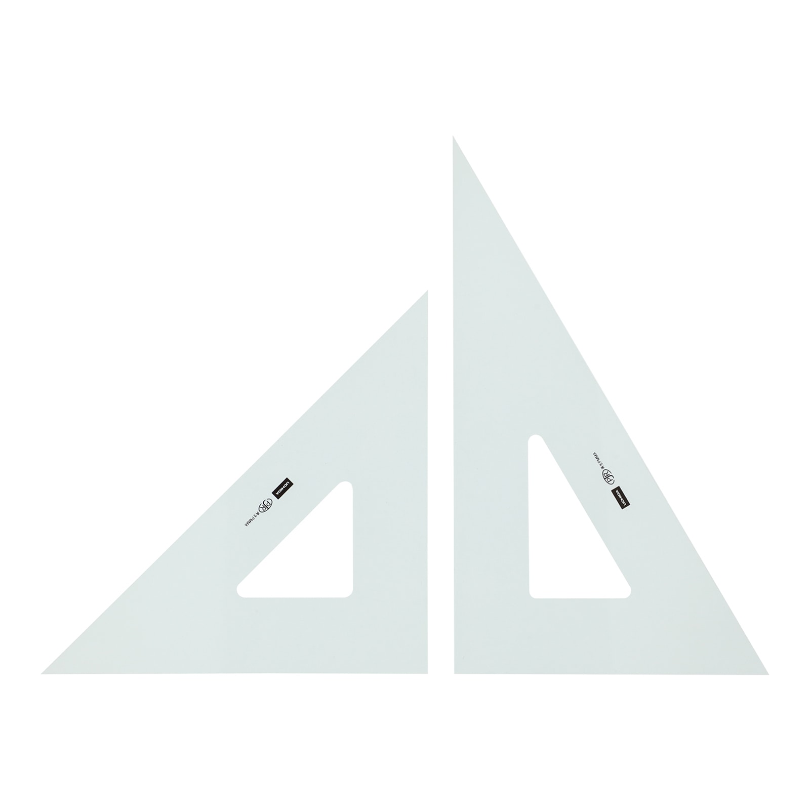 1-809-3630／三角定規 36cm×3mm 目盛りなし