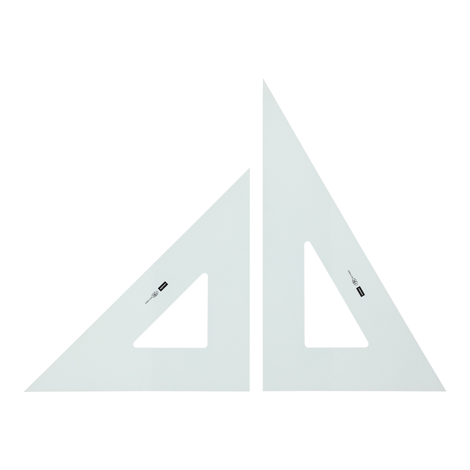 1-809-4530／三角定規 45cm×3mm 目盛りなし