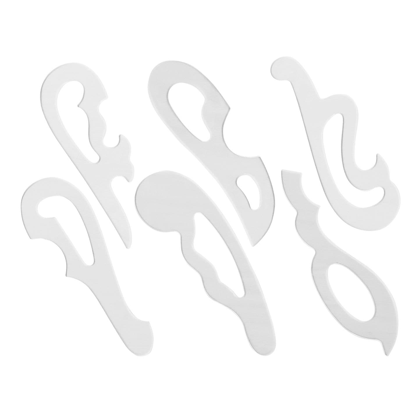 1-811-0001／雲型定規 18cm 6枚組